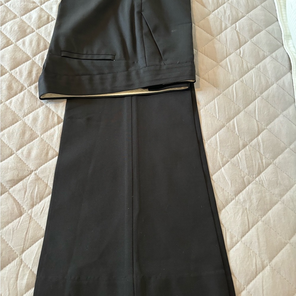 Theory Wide Legged Low Rise trousers